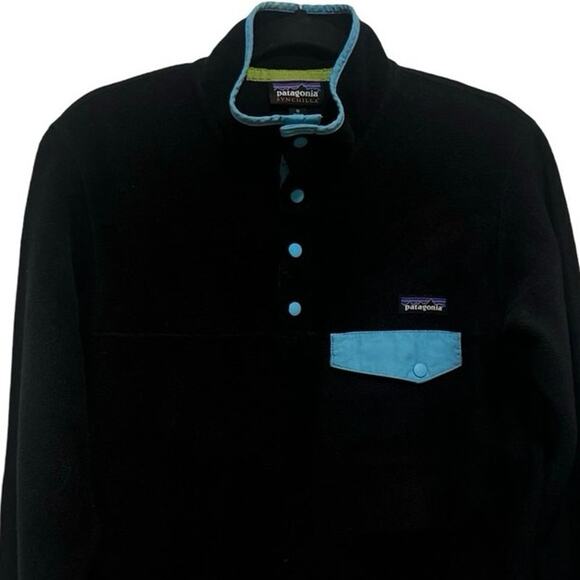 Patagonia Women's Vintage Synchilla Fleece Pullover 1/4 Snap Fleece Jacket Sz M - Picture 2 of 5